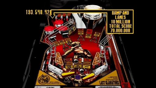 画像ギャラリー No.002のサムネイル画像 / 伝説のデジタルピンボール「Digital Pinball: Last Gladiators」，完全移植版が2026年リリース。オンラインランキング機能も新たに実装