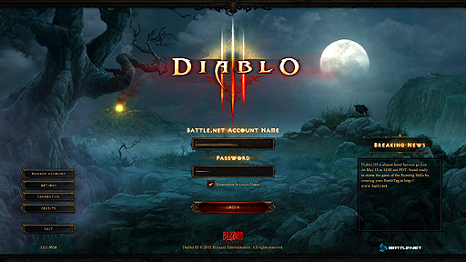 画像ギャラリー No.001のサムネイル画像 / 「Diablo III」のプレイがついに日本でも解禁されたので，さっそく開始。とはいえ現在，なかなかログインできない状況
