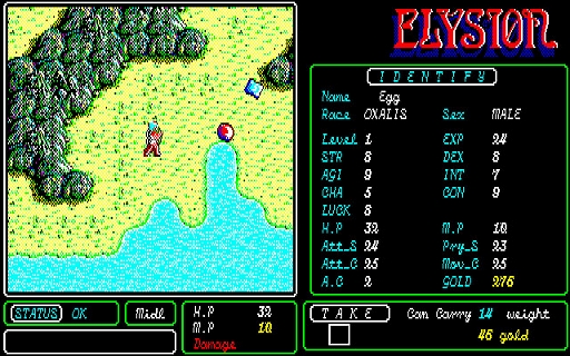 ���������꡼ No.003�Υ���ͥ������ / �֥���奷�����PC-9801�ˡס��ץ���������EGG���ۿ����ϡ����������RPG�Τ褦�ʷڲ����ȡ����������ʤ�ǤϤ���ά����ͻ�礵�줿RPG