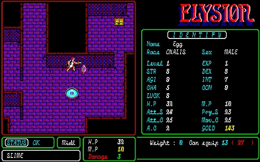 ���������꡼ No.004�Υ���ͥ������ / �֥���奷�����PC-9801�ˡס��ץ���������EGG���ۿ����ϡ����������RPG�Τ褦�ʷڲ����ȡ����������ʤ�ǤϤ���ά����ͻ�礵�줿RPG