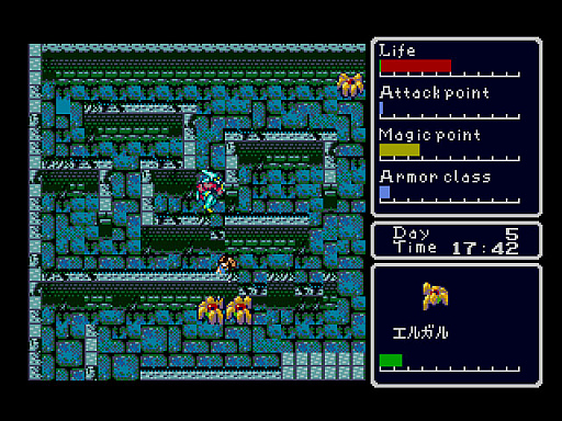 画像ギャラリー No.005のサムネイル画像 / 「スーパーハイドライド(メガドライブ版)」,プロジェクトEGGで本日配信。「ハイドライド3」をベースに新要素や変更などを加えた移植版