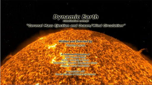 Dynamic EarthCoronal Mass Ejection and Ocean/Wind Circulation