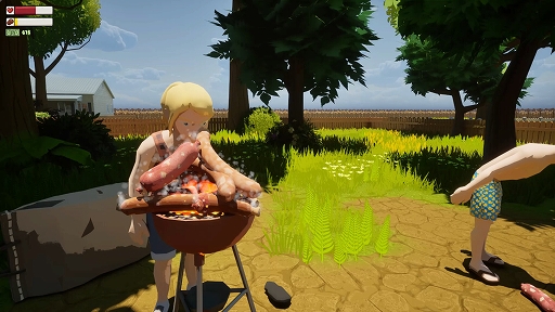 画像ギャラリー No.002のサムネイル画像 / 火をおこし，肉を焼き，ゲストに売ってがっぽり稼ごう。4人協力バーベキューゲーム「Barbecue」，Steamで配信開始