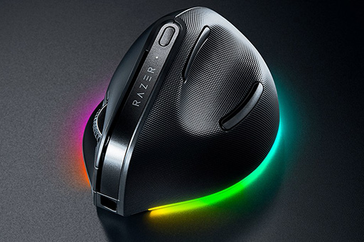 画像ギャラリー No.003のサムネイル画像 / 手首の疲れに悩むゲーマーに朗報? 縦型ワイヤレスマウス「Razer Pro Click V2 Vertical」が発表に