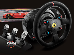 Ferrari監修のステアリングを採用するThrustmaster製ステアリングコントローラ「T300 Alcantara Edition」が国内発売