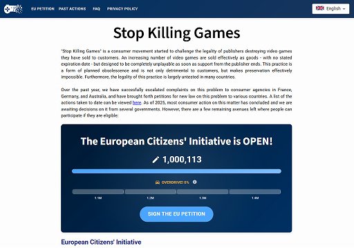 画像ギャラリー No.002のサムネイル画像 / Access Accepted第831回:「Stop Killing Games」運動でゲーム産業はどう変わる?