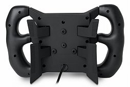 画像ギャラリー No.004のサムネイル画像 / ステアリング単体で操作するSteelSeries製PC用ステアリングコントローラ「Simraceway SRW-S1 Steering Wheel」が1月27日国内発売