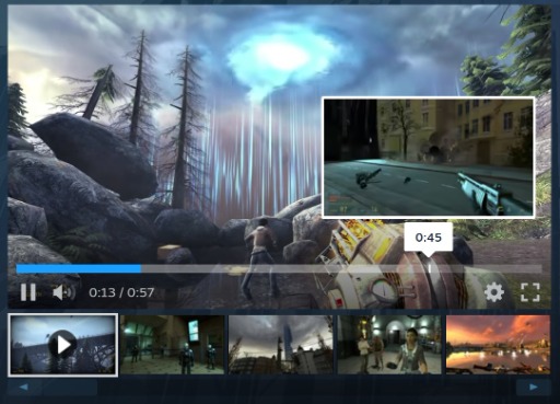 画像ギャラリー No.002のサムネイル画像 / Steam,予告編プレイヤーをアップグレード。モダンなUIで使いやすく,ネットワークや端末環境に合わせた処理を実装