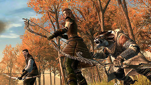 画像集#001のサムネイル/NCSoftが北米で開発中の新作MMORPG「Guild Wars 2」の新クラスRangerの情報が公開。鷹を呼んで敵を空から攻撃せよ