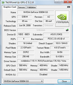 AtomGeForce 9300M GSμϤõ롣10ߤN10Jϡ֤ɤǤPCפ¸ǤΤ