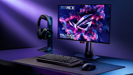 画像ギャラリー No.002のサムネイル画像 / ASUSの「ROG」設立20周年記念のディスプレイやマウスが発表。eスポーツ特化型の有機ELディスプレイに注目だ