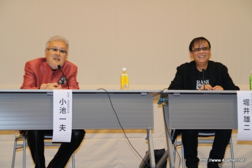 画像ギャラリー No.013のサムネイル画像 / 堀井雄二氏が“師匠”小池一夫氏とドラクエ，キャラ作り，そしてゲーム業界について大いに語る。堀井氏はまさかの「ポートピア殺人事件2」を企画中!?