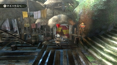 画像ギャラリー No.028のサムネイル画像 / 「モンスターハンター3(トライ)」,より“狩猟生活”を実感できる“モガの森”やシングルモードの拠点“モガの村”の先行プレイレポートをお届け