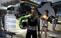 画像集#010のサムネイル/ジャックナイフ! ウィリー! スーパーバイクによるレースシム「SBK 09」のデモ版をUP