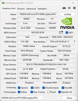 画像ギャラリー No.004のサムネイル画像 / 最強CPU&GPU搭載のゲーマー向けノートPC「Alienware 16 Area-51」レビュー。高性能に加えて便利な設定ソフトなど見どころが多い