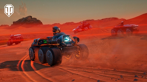 画像集 No.005のサムネイル画像 / 低重力の火星で探査機に乗ってバトルを繰り広げる。PC版「World of Tanks」，期間限定モード“マーズ・パニック”を5月11日18：00より実施
