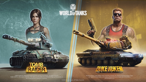 画像ギャラリー No.001のサムネイル画像 / 「World of Tanks」,Lara CroftとDuke Nukemが参戦するコラボ・バトルパス「ヒーローの軌跡」を7月10日から開催