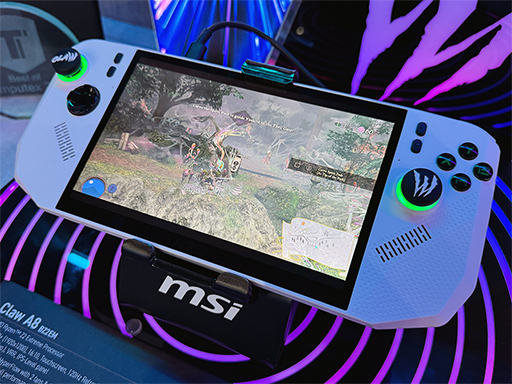 画像ギャラリー No.001のサムネイル画像 / Ryzen Z2 Extreme採用の携帯型ゲームPCや漆塗りのモバイルノートPCなどMSIの注目製品を一気に紹介