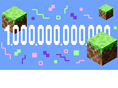 YouTubeで「Minecraft」関連コンテンツの合計再生回数が1兆回を突破。24時間限定でYouTubeトップページのロゴがマイクラ仕様に