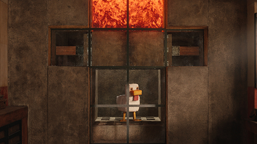 画像ギャラリー No.005のサムネイル画像 / 「マインクラフト/ザ・ムービー」“溶岩チキン”のシーン映像を解禁。全世界興行収入は約1000億円を突破。日本では明日4月25日に公開
