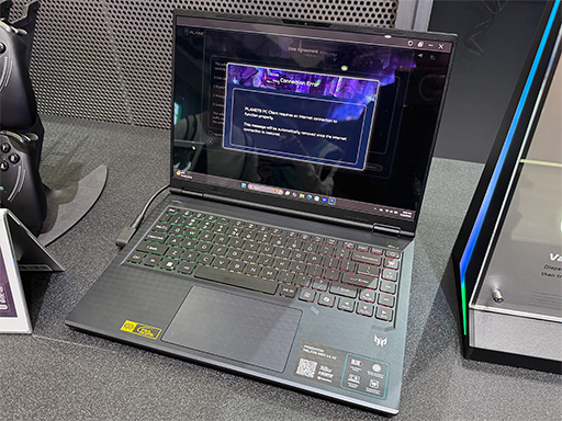 画像ギャラリー No.004のサムネイル画像 / 冷却機構にグラフェンを採用した14.5型ゲーマー向けノートPCをAcerが披露