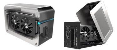 ���������꡼ No.003�Υ���ͥ������ / Radeon Pro WX9100�⤷����Radeon Pro WX7100��ܤ�Thunderbolt 3��³�����դ�����ե��å����ܥå���������ȯ��