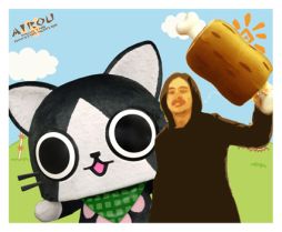 画像ギャラリー No.008のサムネイル画像 / 「モンハン」グッズを購入するとアイルーと記念写真が撮れる新企画がスタート