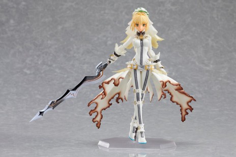 画像ギャラリー No.001のサムネイル画像 / 「フェイト/エクストラ CCC」，限定版に同梱される「figma セイバー・ブライド」の彩色見本を公開。純白のコスチュームに身を包んだセイバーの姿は必見