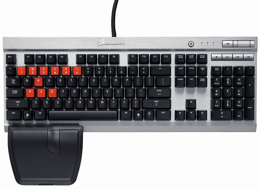 画像ギャラリー No.002のサムネイル画像 / Corsair製のCherry赤軸採用キーボード「K60」が発売。20キーの同時押し対応が謳われる
