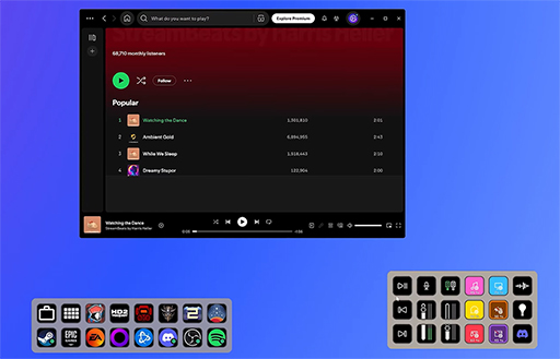 画像ギャラリー No.001のサムネイル画像 / 画面に仮想ボタンを表示できる「Virtual Stream Deck」が便利そう。Corsair&Elgatoブースの気になる製品をまとめて紹介
