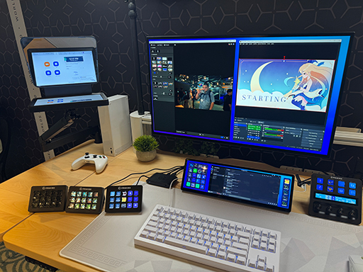 画像ギャラリー No.006のサムネイル画像 / 画面に仮想ボタンを表示できる「Virtual Stream Deck」が便利そう。Corsair&Elgatoブースの気になる製品をまとめて紹介