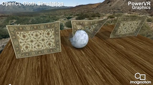 PowerVR 6ǥCloth  Flag OpenCL