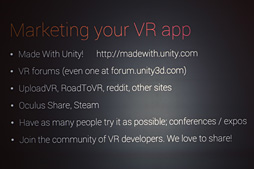 画像集 No.020のサムネイル画像 / ［GDC 2016］パブリックβが公開されたUnity 5.4はVR性能が大幅に向上。UnityのVRに関する取り組みと業界動向を見る