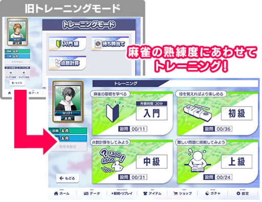 画像ギャラリー No.007のサムネイル画像 / 「セガNET麻雀 MJ」,Ver.10.0を実装。育成要素のある新システム「カスタムキャラ」や,新規プレイヤーが遊びやすくなる機能を追加