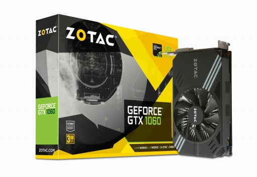 ZOTACեå3GBǤGTX 1060ɤȯ䡣Ĺ174mmû