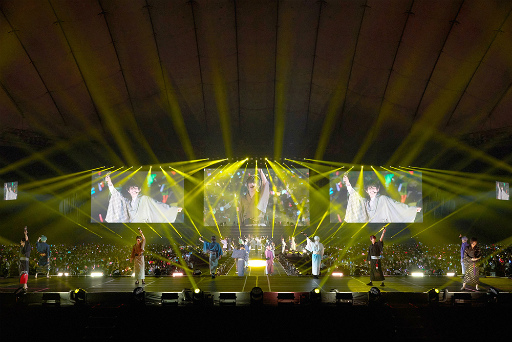 画像ギャラリー No.010のサムネイル画像 / 刀剣男士,東京ドームで華やかに舞う――「ミュージカル『刀剣乱舞』 目出度歌誉花舞 十周年祝賀祭」29日公演レポート