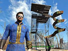 「Fallout 4」の新DLC「Contraptions Workshop」をプレイ。ピタゴラ装置や展示室を作り，居住地をさらに自分色に染め上げよう