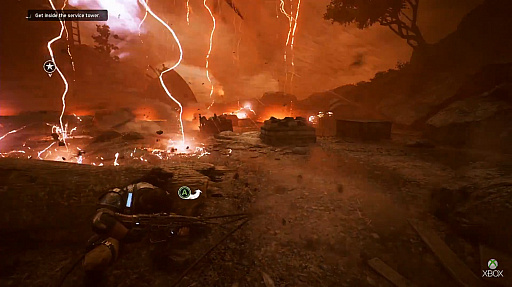 画像集 No.005のサムネイル画像 / 「Gears of War 4」のプレイシーンを紹介する最新トレイラー公開。竜巻の中で，激しいアクションが展開