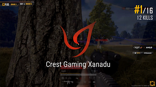 #011Υͥ/PUBG JAPAN SERIESSeason5 Grade1 Day4ݡȡCrest Gaming Xanadu3٤Υɥ󾡤