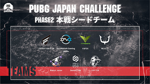 #004Υͥ/PUBG JAPAN CHALLENGE Phase2פνоۿ󤬸