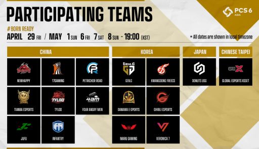 ���������꡼ No.004�Υ���ͥ������ / 4��29�����鳫�Ť��������PUBG Continental Series 6 ASIA�פγ��פ����