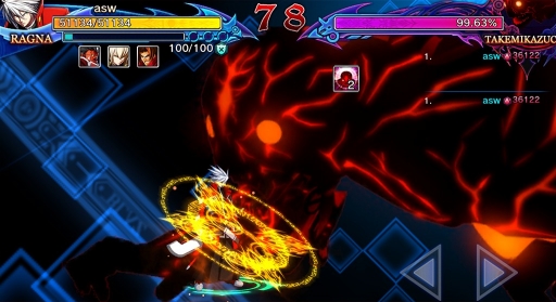 BLAZBLUE REVOLUTION REBURNINGפιۿȡåΤߤֲܤФ륹ޥ۸Ʈ