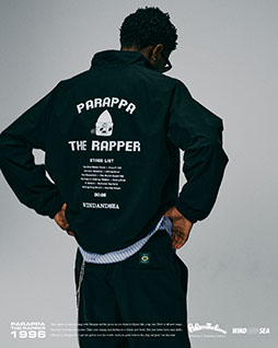 画像ギャラリー No.013のサムネイル画像 / アパレルブランド「WIND AND SEA」と「パラッパラッパー」がコラボ。ゲームの30周年記念コレクションを2月13日に先行発売