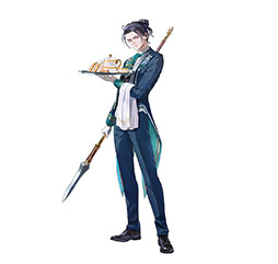 画像ギャラリー No.005のサムネイル画像 / 「ファイアーエムブレム ヒーローズ」,給仕役をこなすイングリットやフェリクスをラインナップした召喚イベントを8月7日に開始