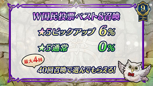 画像ギャラリー No.012のサムネイル画像 / 「ファイアーエムブレム ヒーローズ」は本日で配信9周年。記念キャンペーンや総選挙の結果など最新情報が一挙公開に