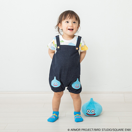 画像ギャラリー No.002のサムネイル画像 / 「ドラクエベビー&キッズ」から,かわいらしいスライムのロンパースが新登場。フィットオールや半袖Tシャツなどの新商品も販売に