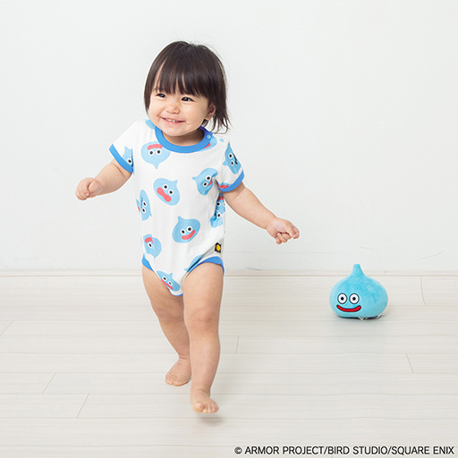 画像ギャラリー No.016のサムネイル画像 / 「ドラクエベビー&キッズ」から,かわいらしいスライムのロンパースが新登場。フィットオールや半袖Tシャツなどの新商品も販売に