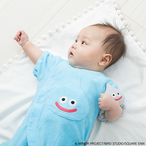 画像ギャラリー No.018のサムネイル画像 / 「ドラクエベビー&キッズ」から,かわいらしいスライムのロンパースが新登場。フィットオールや半袖Tシャツなどの新商品も販売に