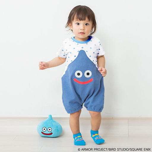 画像ギャラリー No.025のサムネイル画像 / 「ドラクエベビー&キッズ」から,かわいらしいスライムのロンパースが新登場。フィットオールや半袖Tシャツなどの新商品も販売に