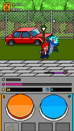 画像ギャラリー No.001のサムネイル画像 / P(パンチ)とK(キック)で敵をやっつけろ! iOS向けアクションゲーム「PPKP」を紹介する「(ほぼ)日刊スマホゲーム通信」第1512回